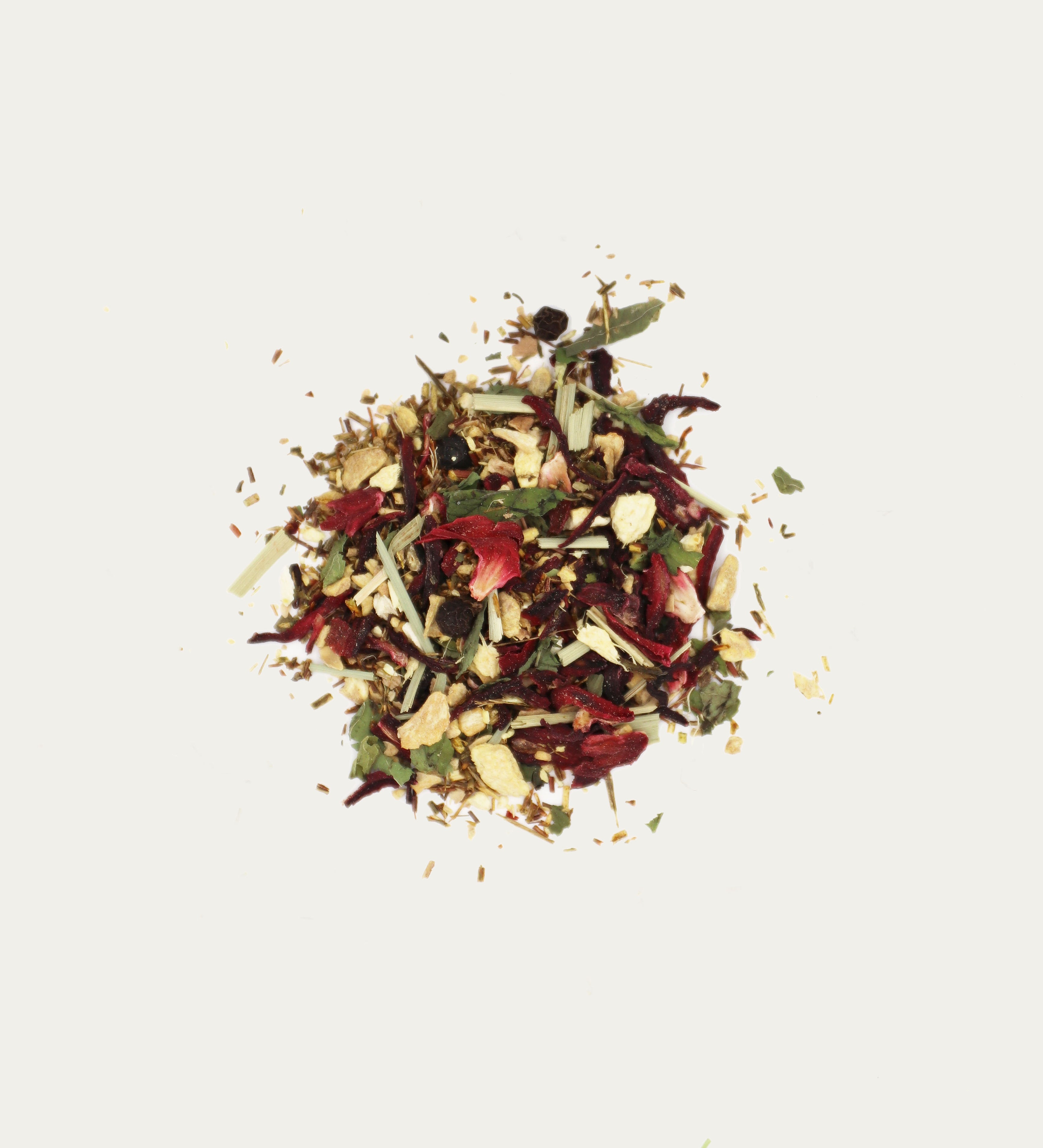 Immunbooster Tee mit Zitrone, Ingwer, Minze, Pfeffer, Lemongras und Rooibos koffeinfrei, bio